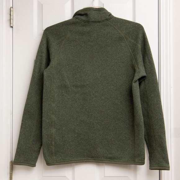 Patagonia Mens Sz Small Pullover Jacket 3/4 Zipper Hunter Green Medium Weight - Picture 4 of 5
